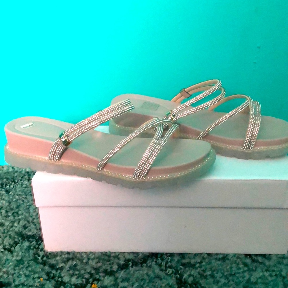 SHEIN rhinestone sandal’s